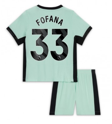 Maillot de foot Chelsea Wesley Fofana #33 Troisième enfant 2023-24 Manches Courte (+ pantalon court)